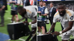 Saksikan momen Antonio Rudiger MENUNJUKKAN lampu VAR setelah pertandingan final Liga Champions Real Madrid
