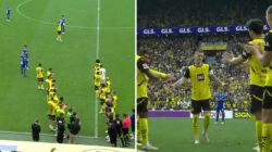 Saksikan momen menyedihkan Marco Reus mengucapkan selamat tinggal kepada Dortmund karena stadion dan semua pemain memberinya kesempatan untuk menang.
