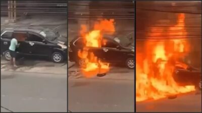 Avanza Diduga Bawa 12 Galon Pertalite Terbakar, Netizen: Azab Penimbun BBM