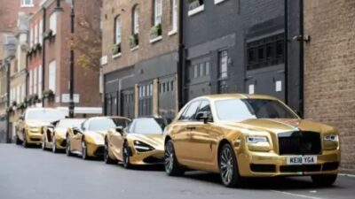 Intip Koleksi Mobil Miliarder Muda Arab Saudi, Semuanya Berlapis Emas