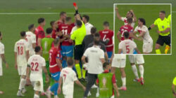 Republik Ceko vs Turki berakhir ricuh dengan tawuran sengit dan menyerang hingga wasit mengeluarkan kartu merah SEBELUM peluit akhir dibunyikan